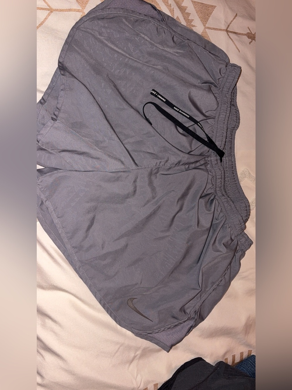 Nike Women’s Gray Active Shorts with Black Drawcord